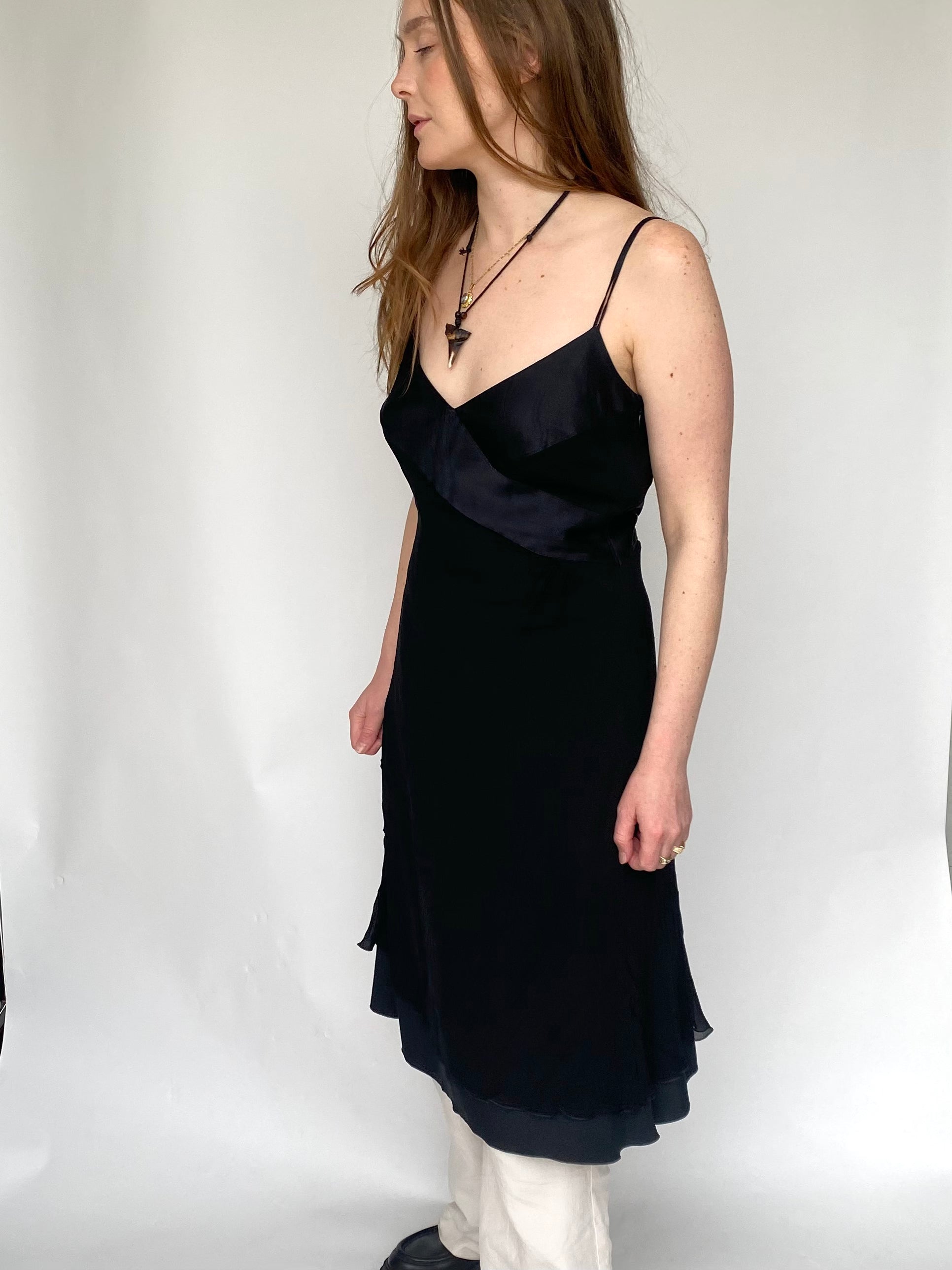 armani collezioni silk dress Silk mini dress