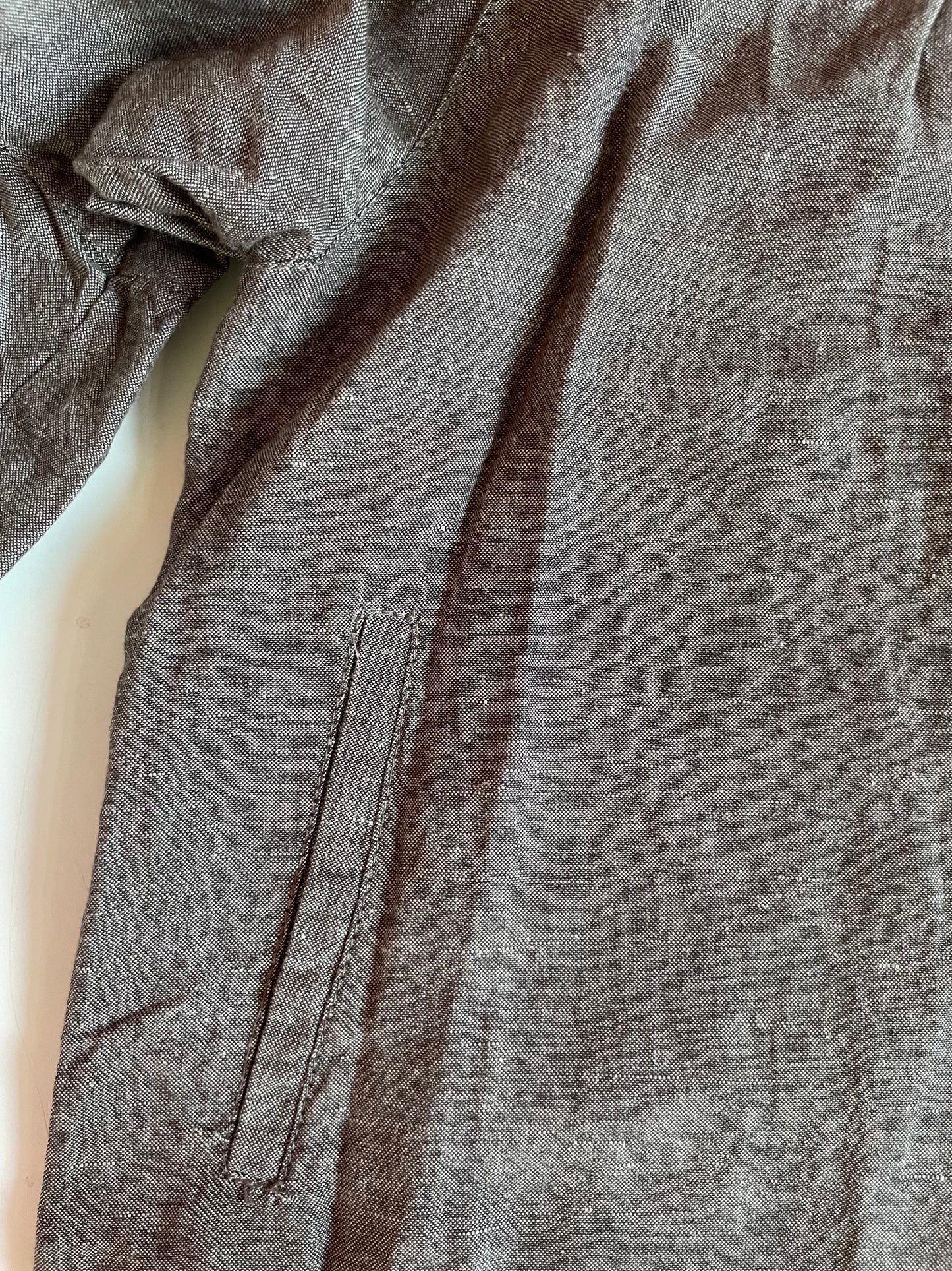 Linen peacoat