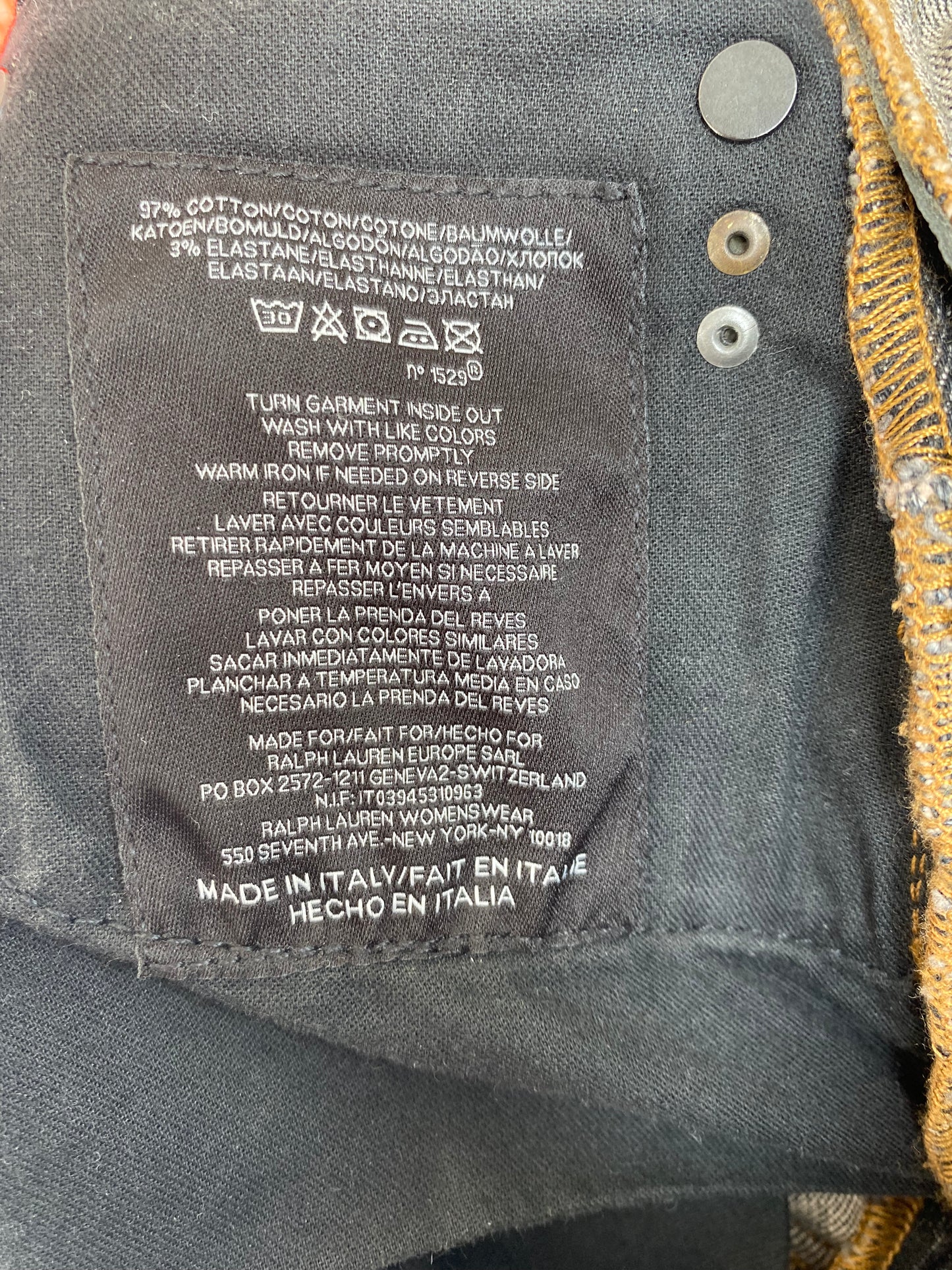 Ralph Lauren denim ranch chap jeans