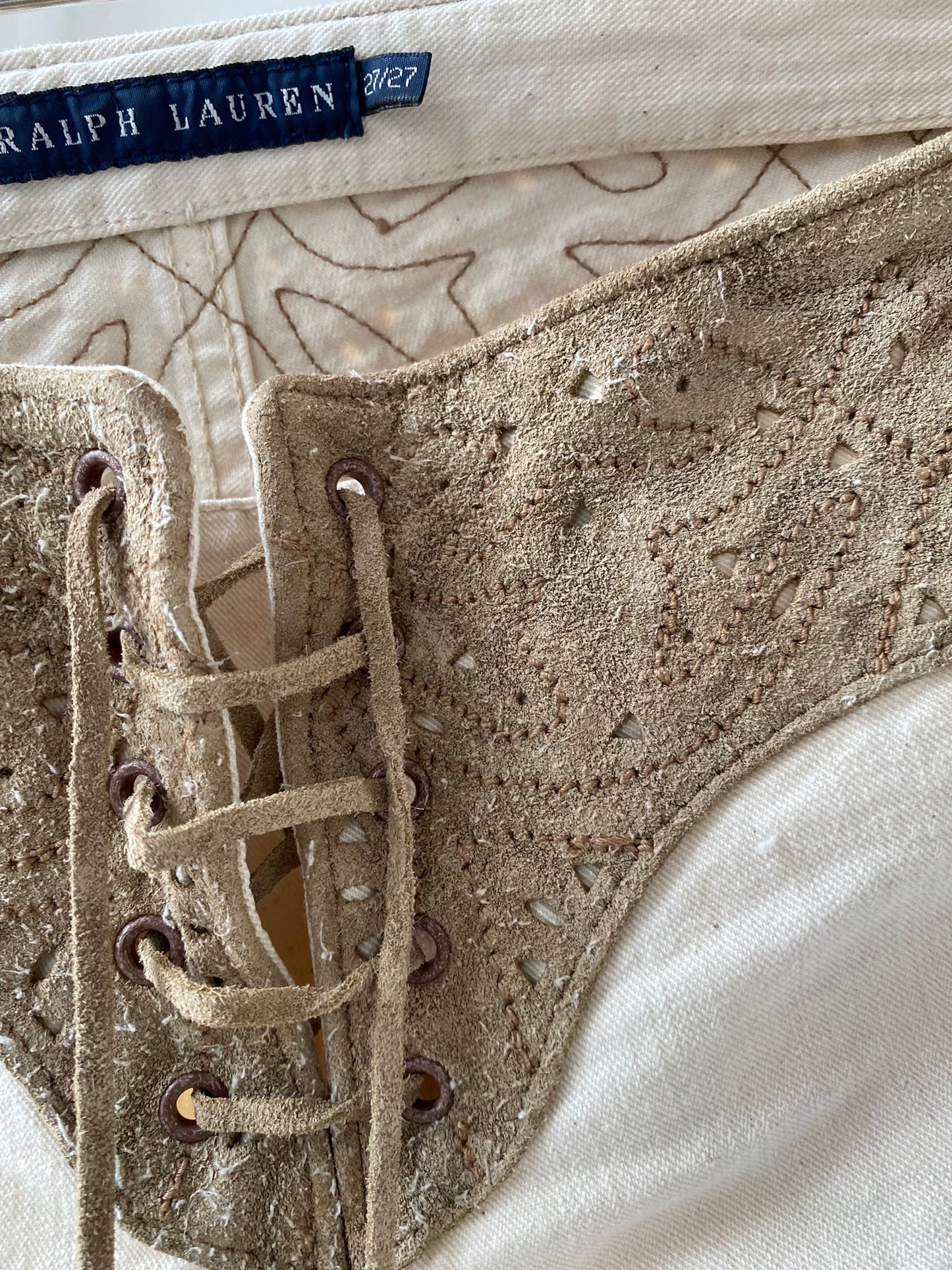 Ralph Lauren Chap creme jeans