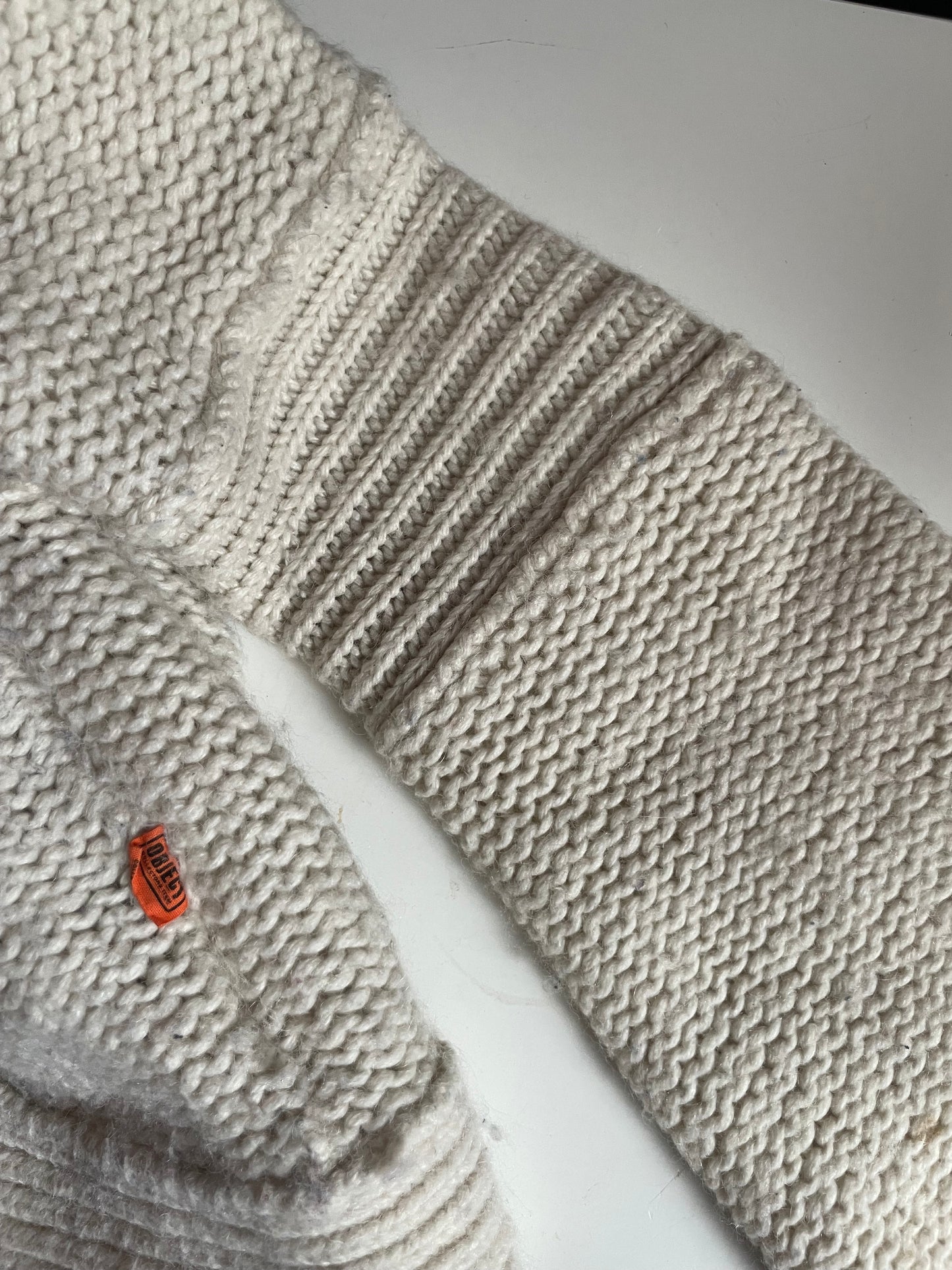 Knitted hooded cardigan