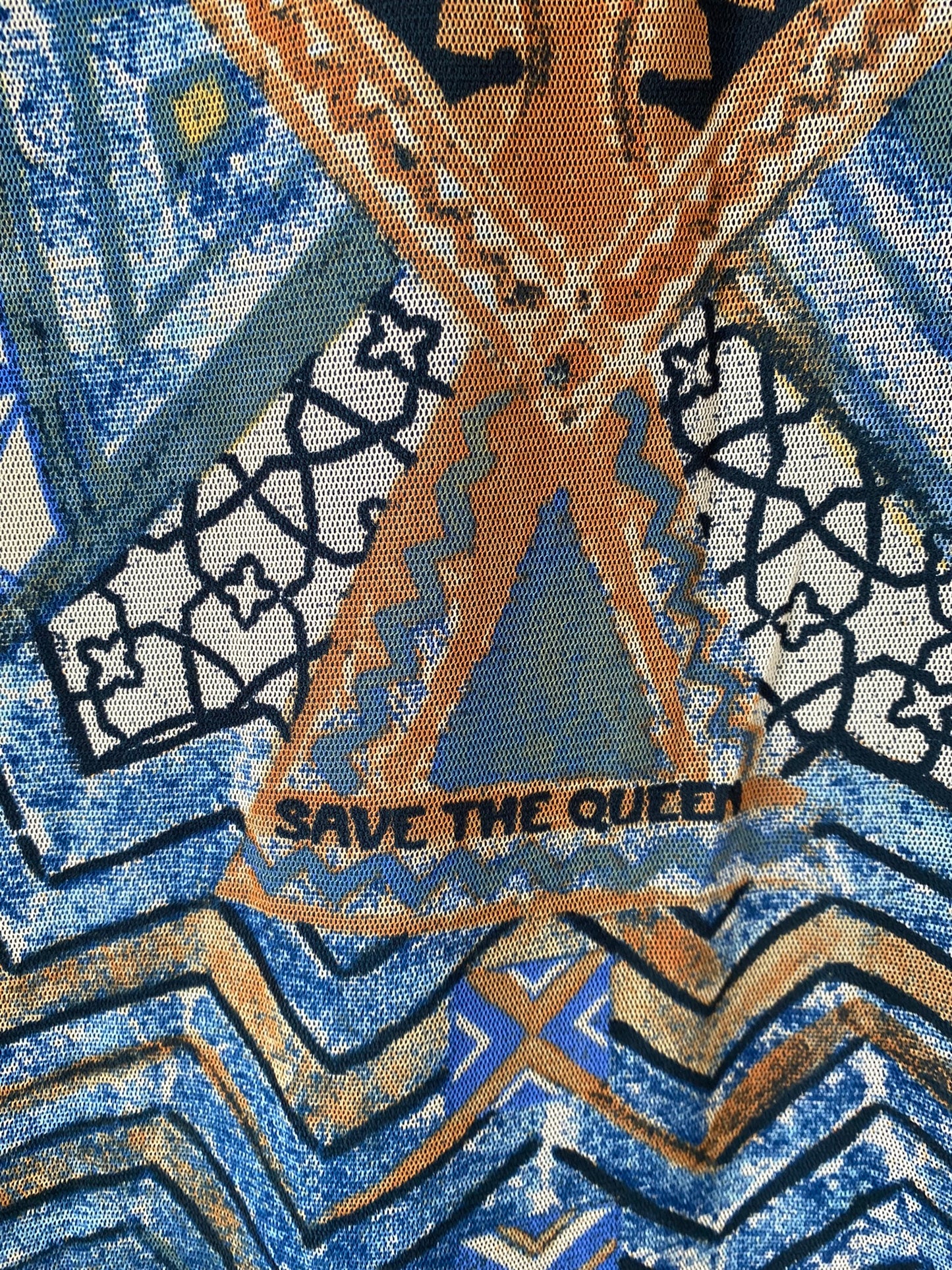Save the Queen! mesh dress