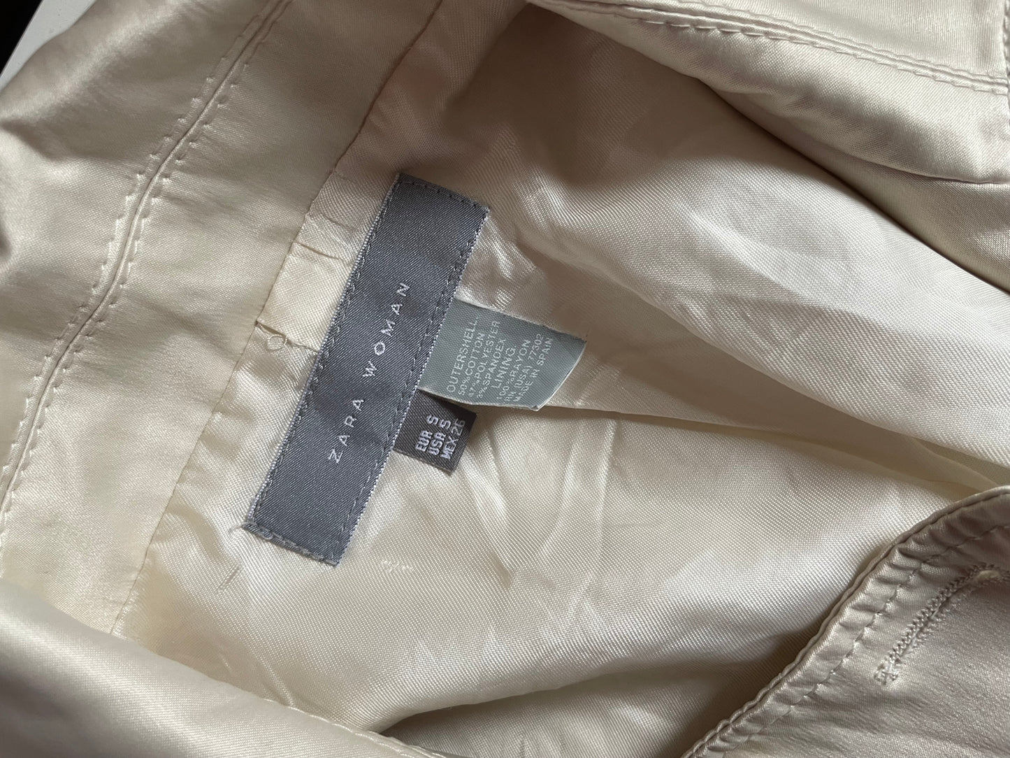 Satin peacoat