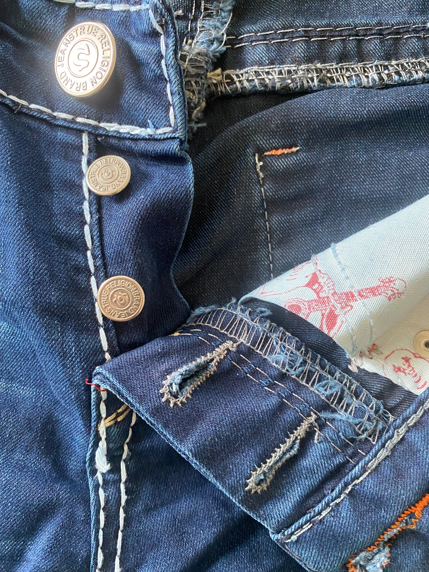 True religion low waist skinny jeans