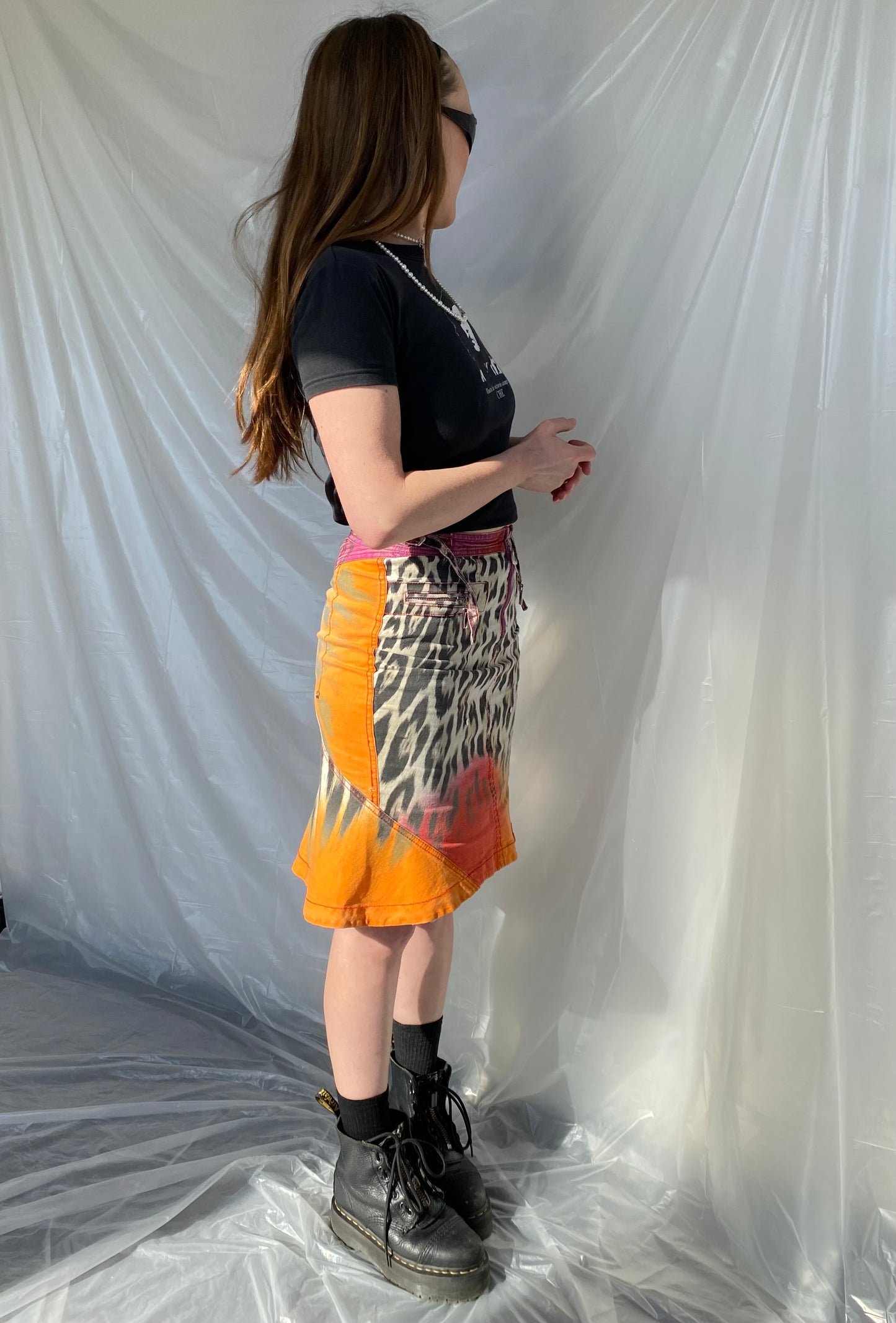 Just Cavalli tigerprint skirt