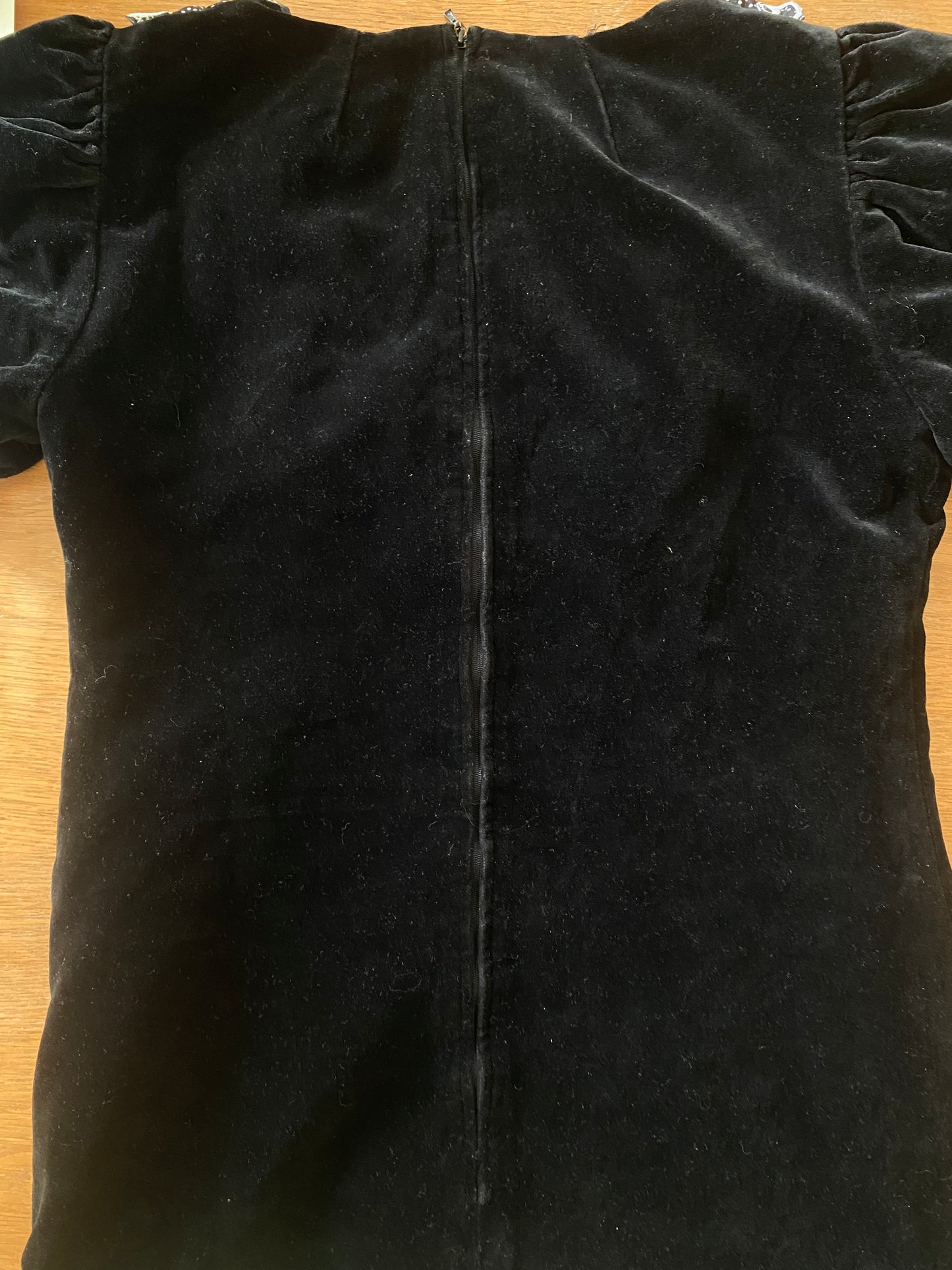 Velvet goth mini dress