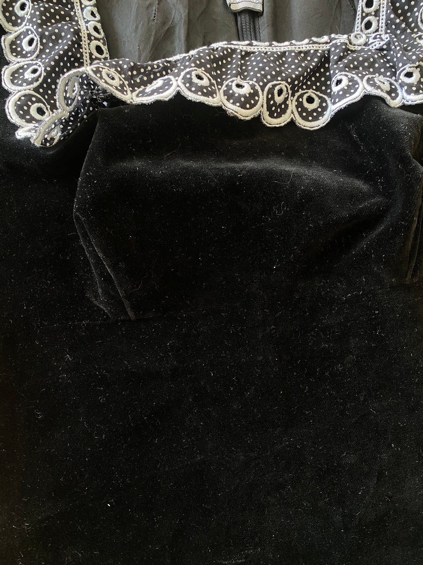 Velvet goth mini dress