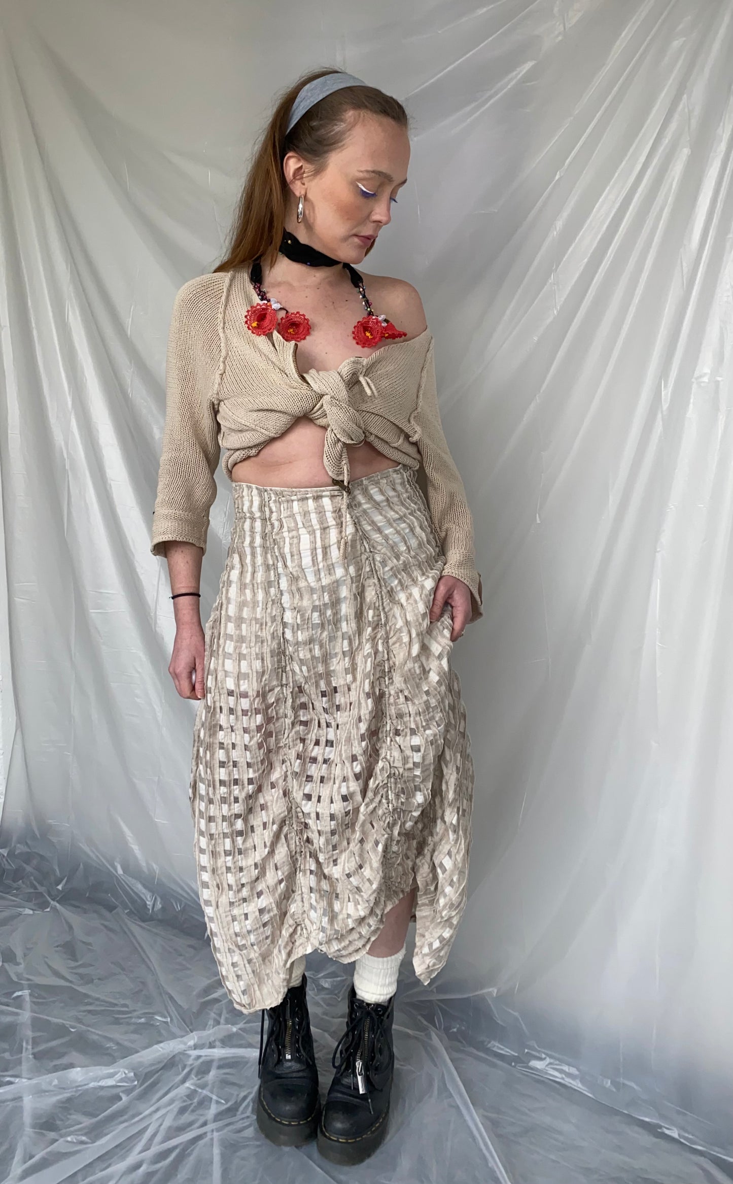 Asymmetrical bubble skirt