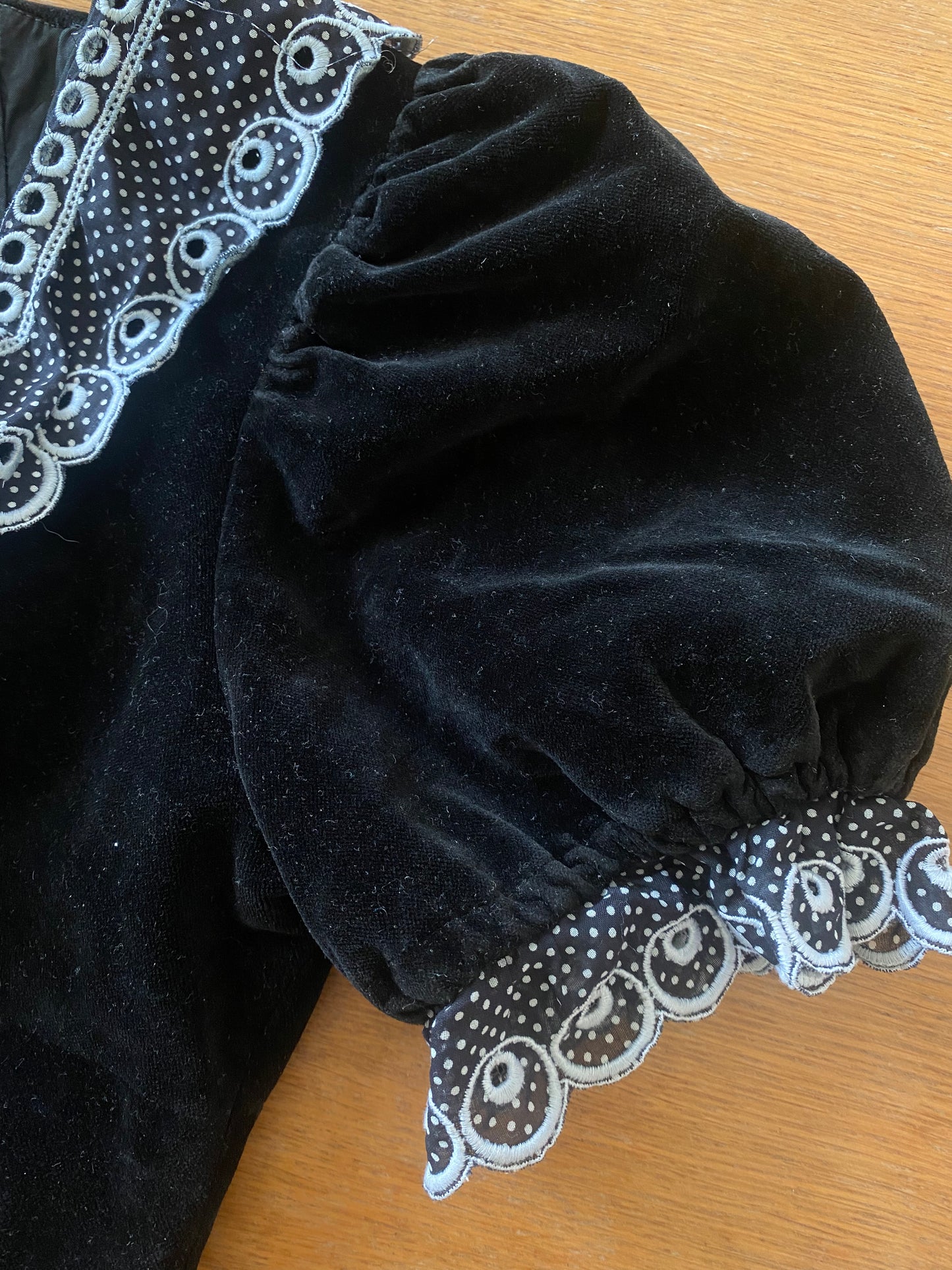 Velvet goth mini dress