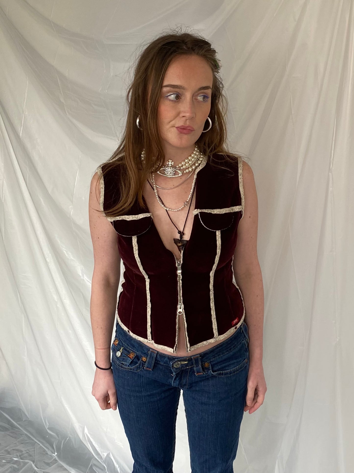 Miss Sixty velvet bodywarmer