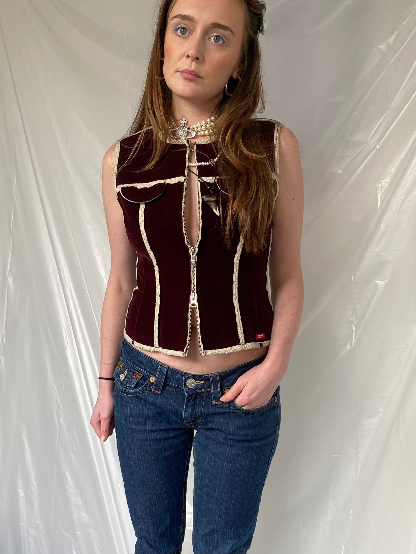 Miss Sixty velvet bodywarmer