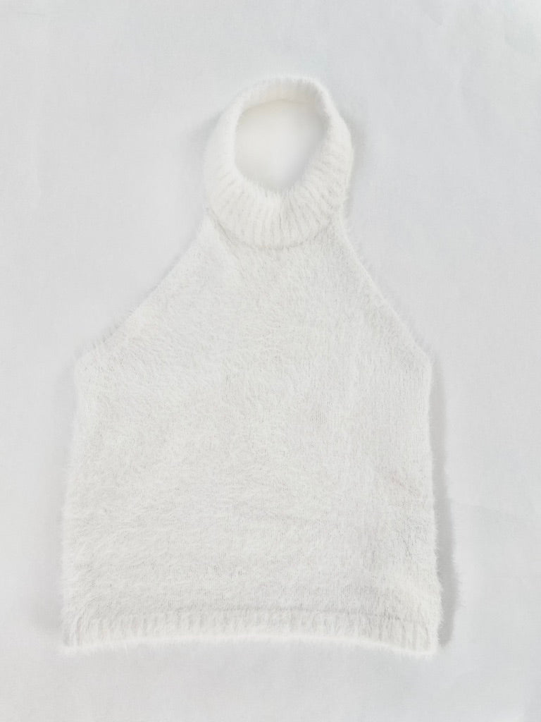 Honey Punch angora bellybutton top