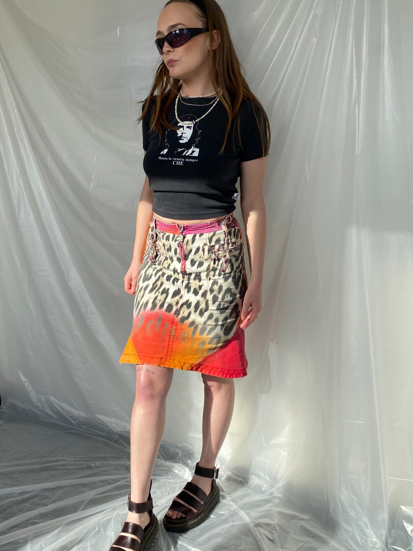 Just Cavalli tigerprint skirt