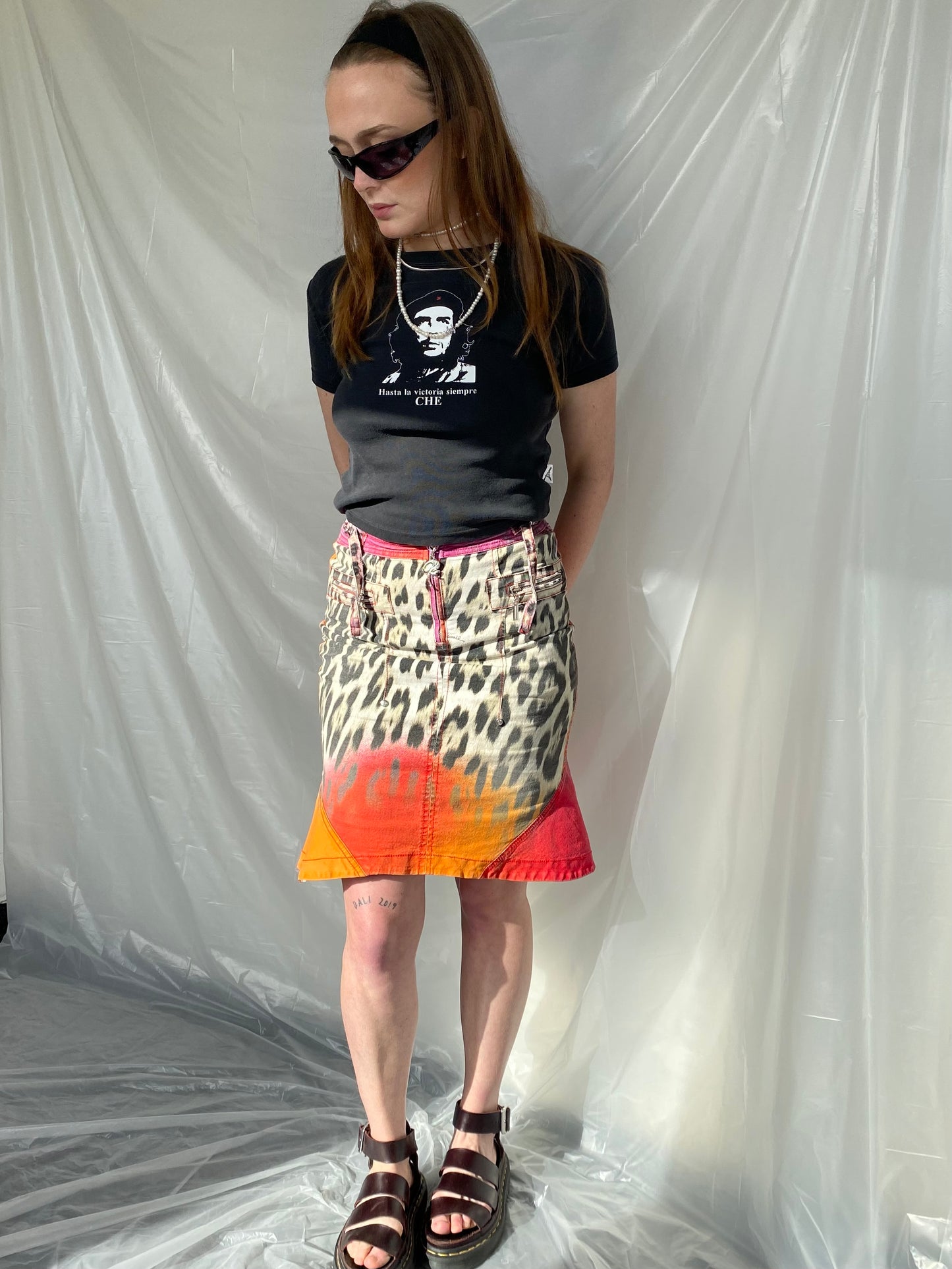 Just Cavalli tigerprint skirt