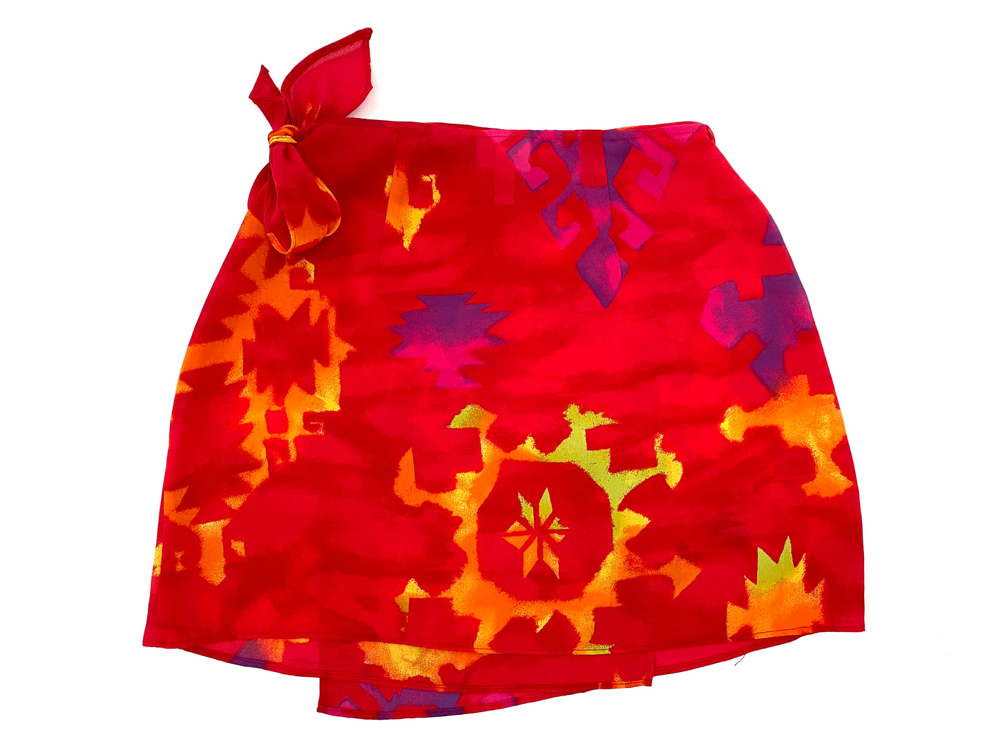 La perla mesh pareo wrap skirt