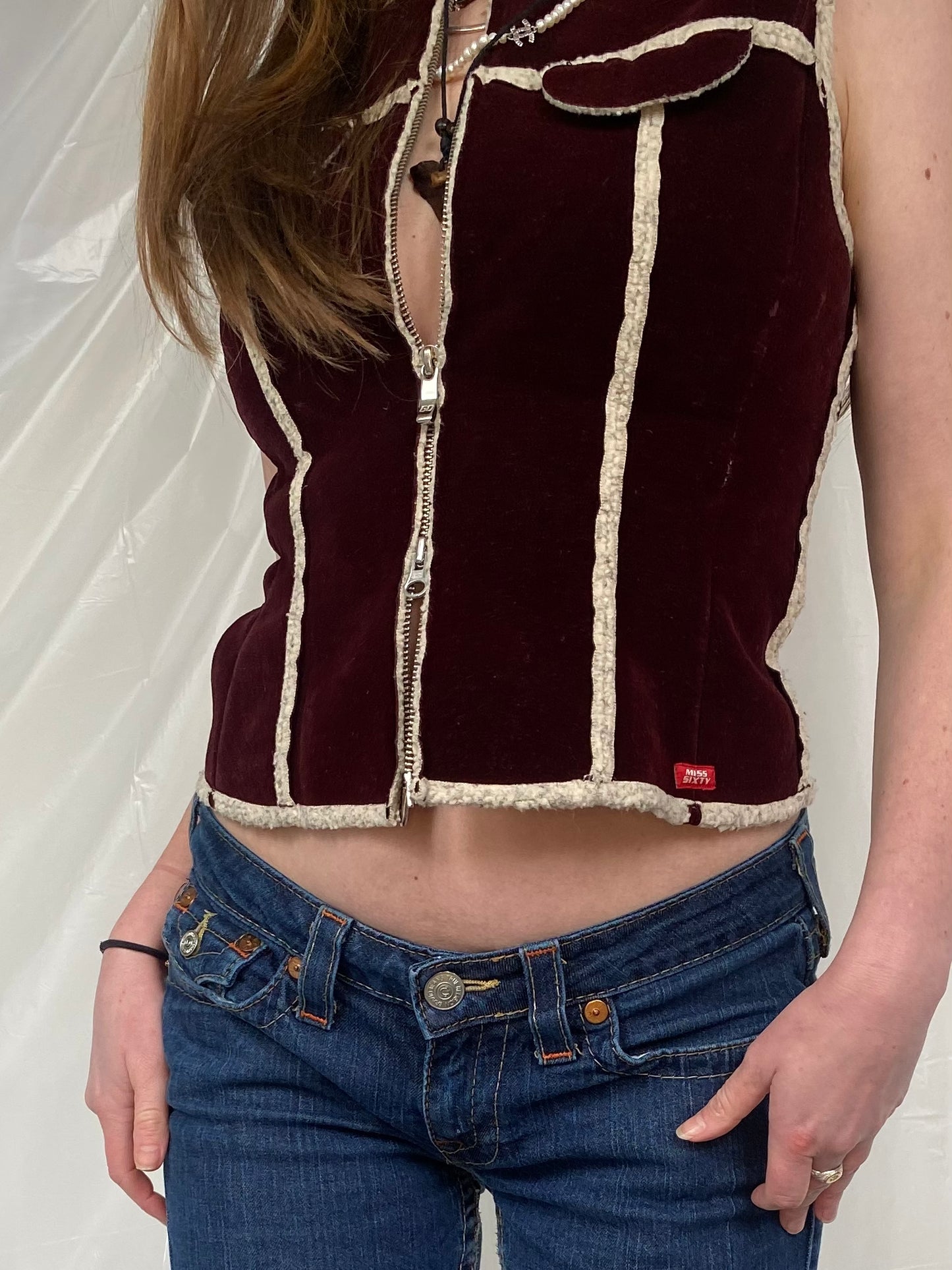Miss Sixty velvet bodywarmer