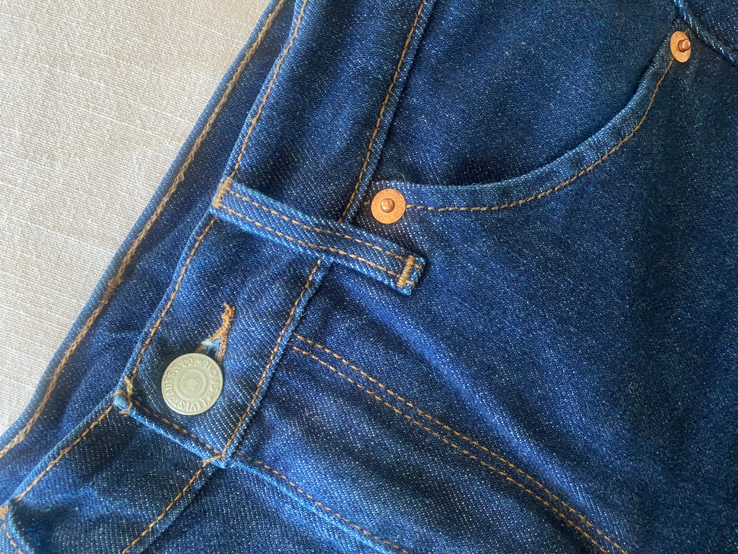 Levi's engineered wide leg cropped jeans