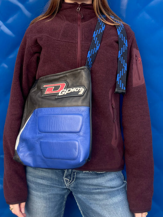 Handmade upcycled motorcross bag