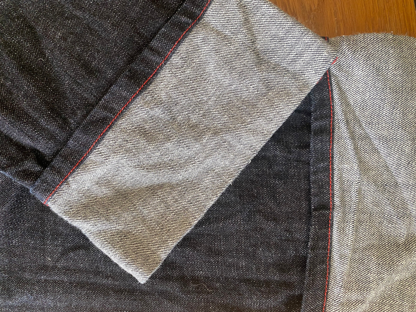 Vintage jeans embroidered pocket