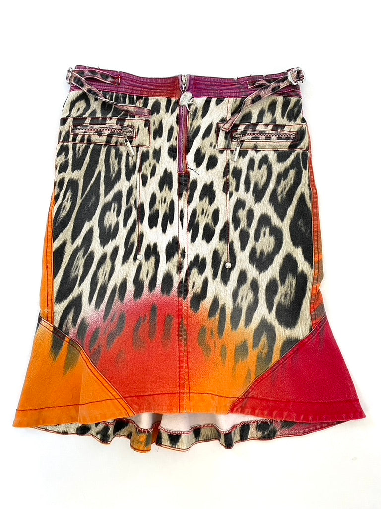 Just Cavalli tigerprint skirt