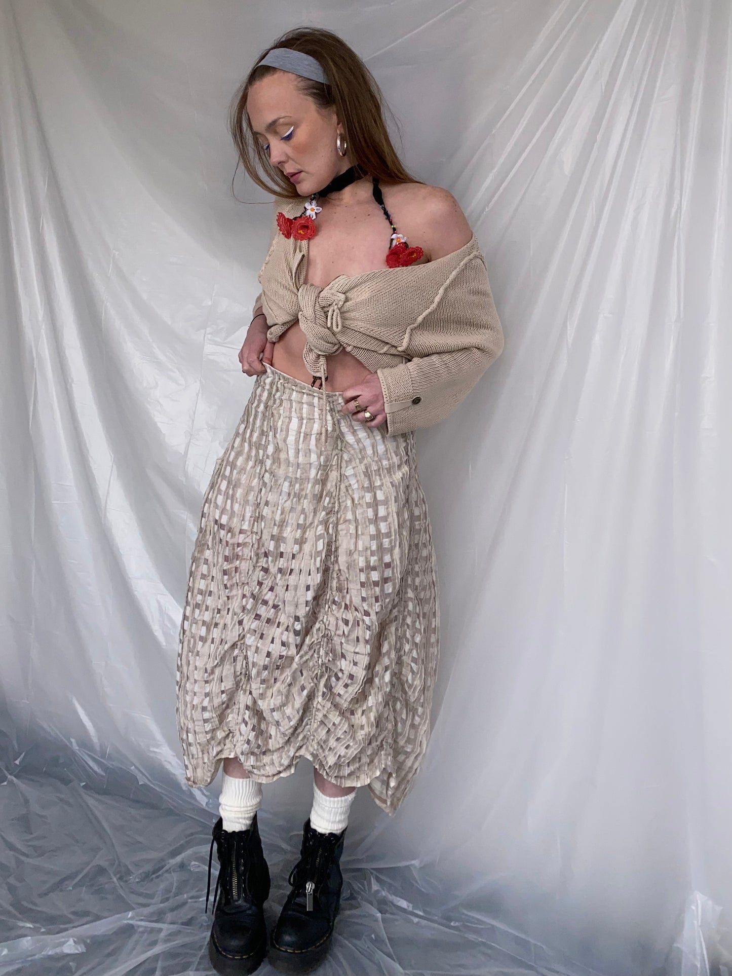Asymmetrical bubble skirt