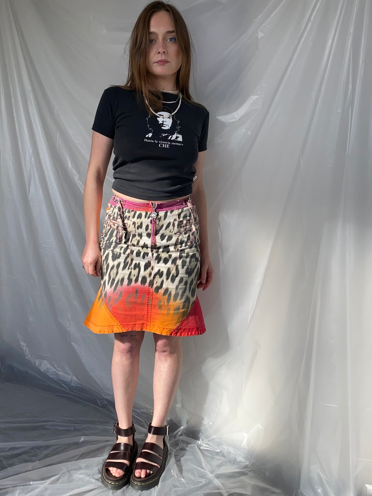 Just Cavalli tigerprint skirt