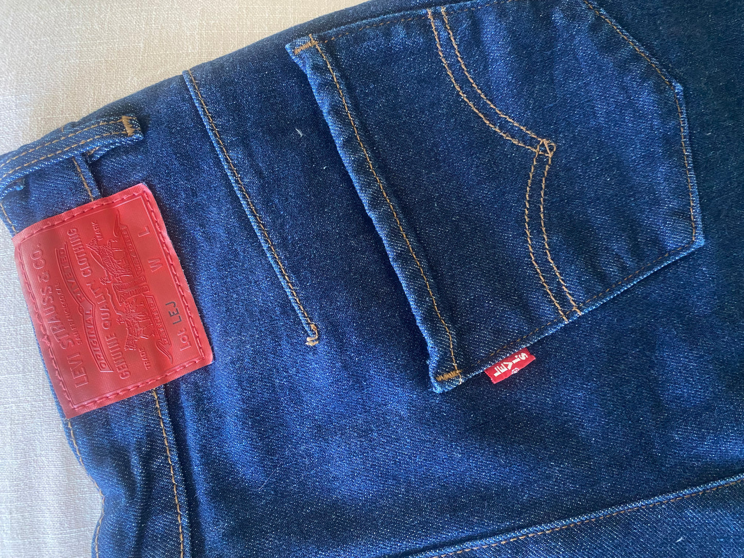Levi's engineered wide leg cropped jeans