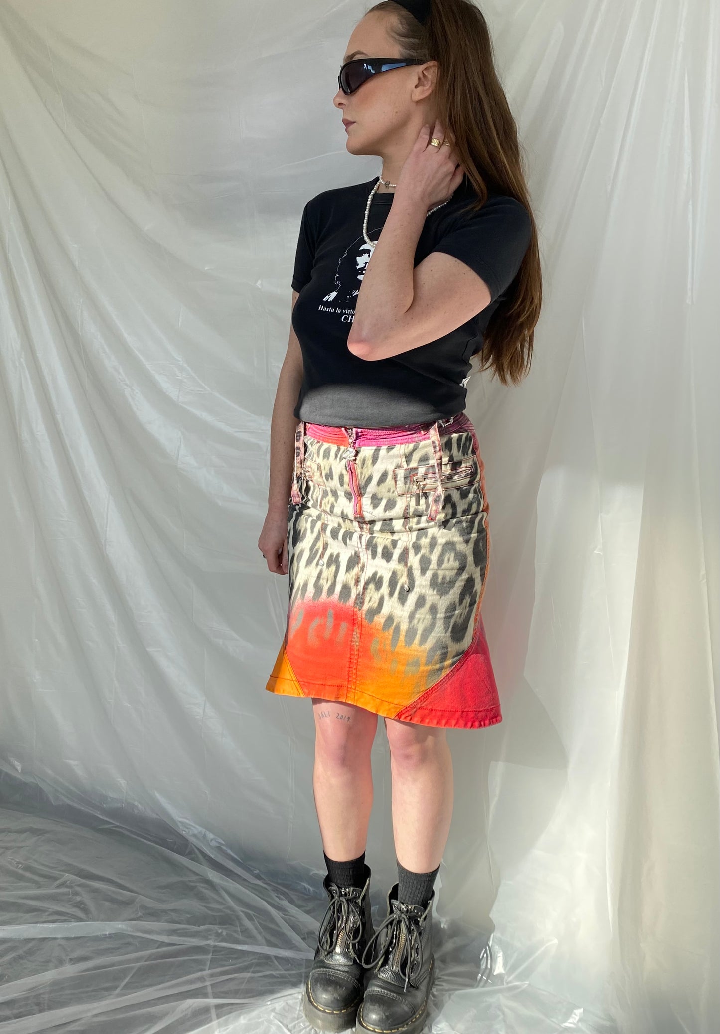 Just Cavalli tigerprint skirt