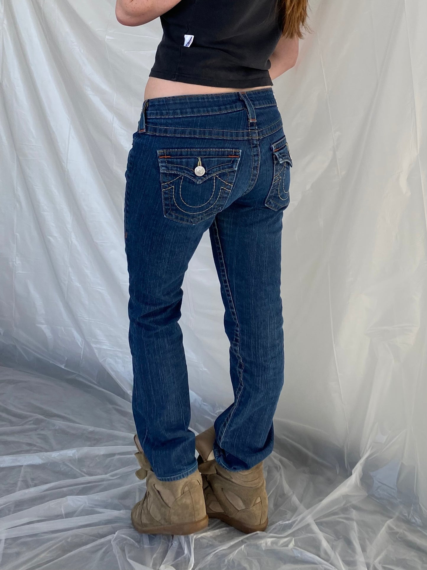 True religion low waist slim jeans