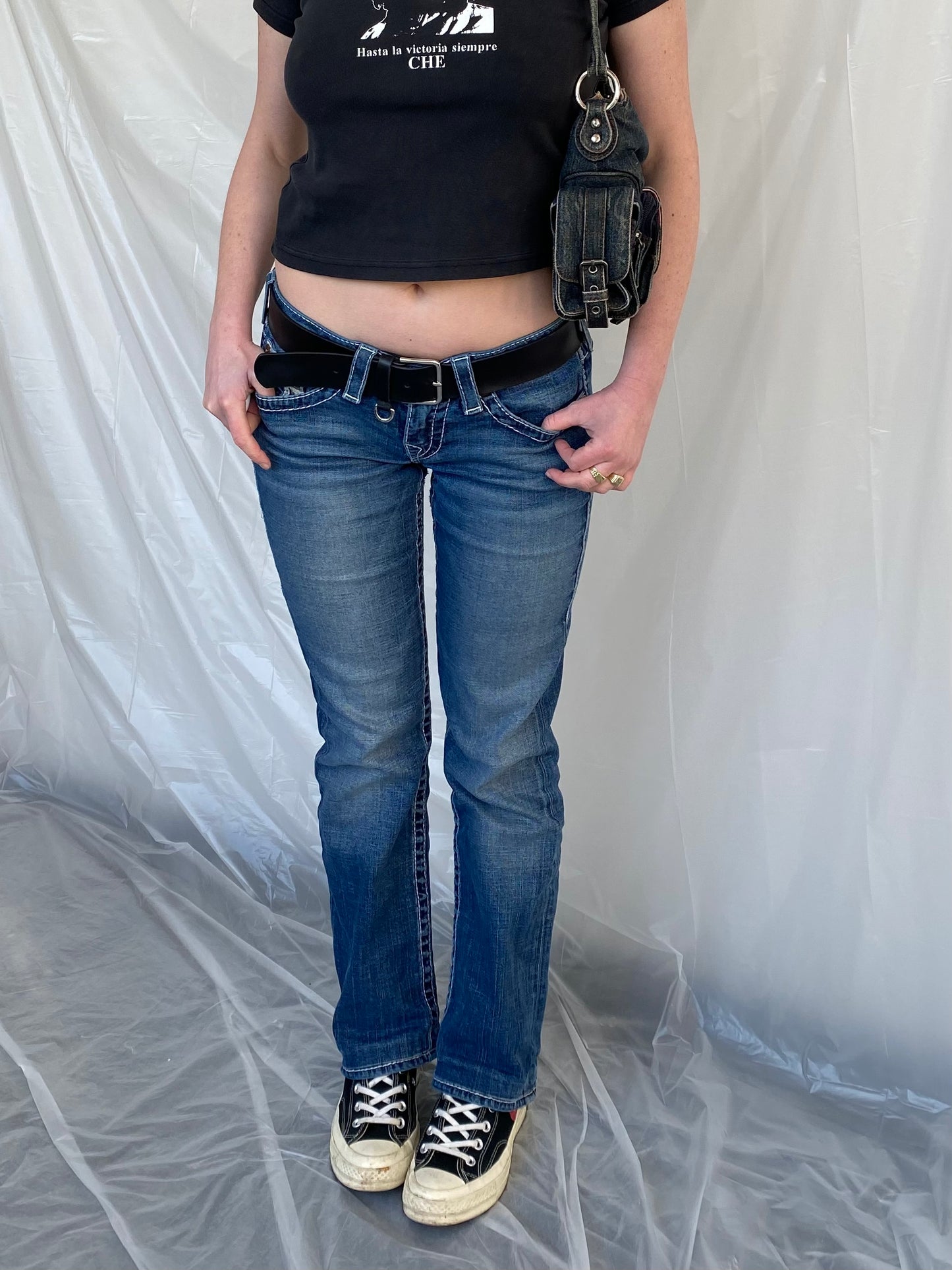 True religion low waist slim jeans