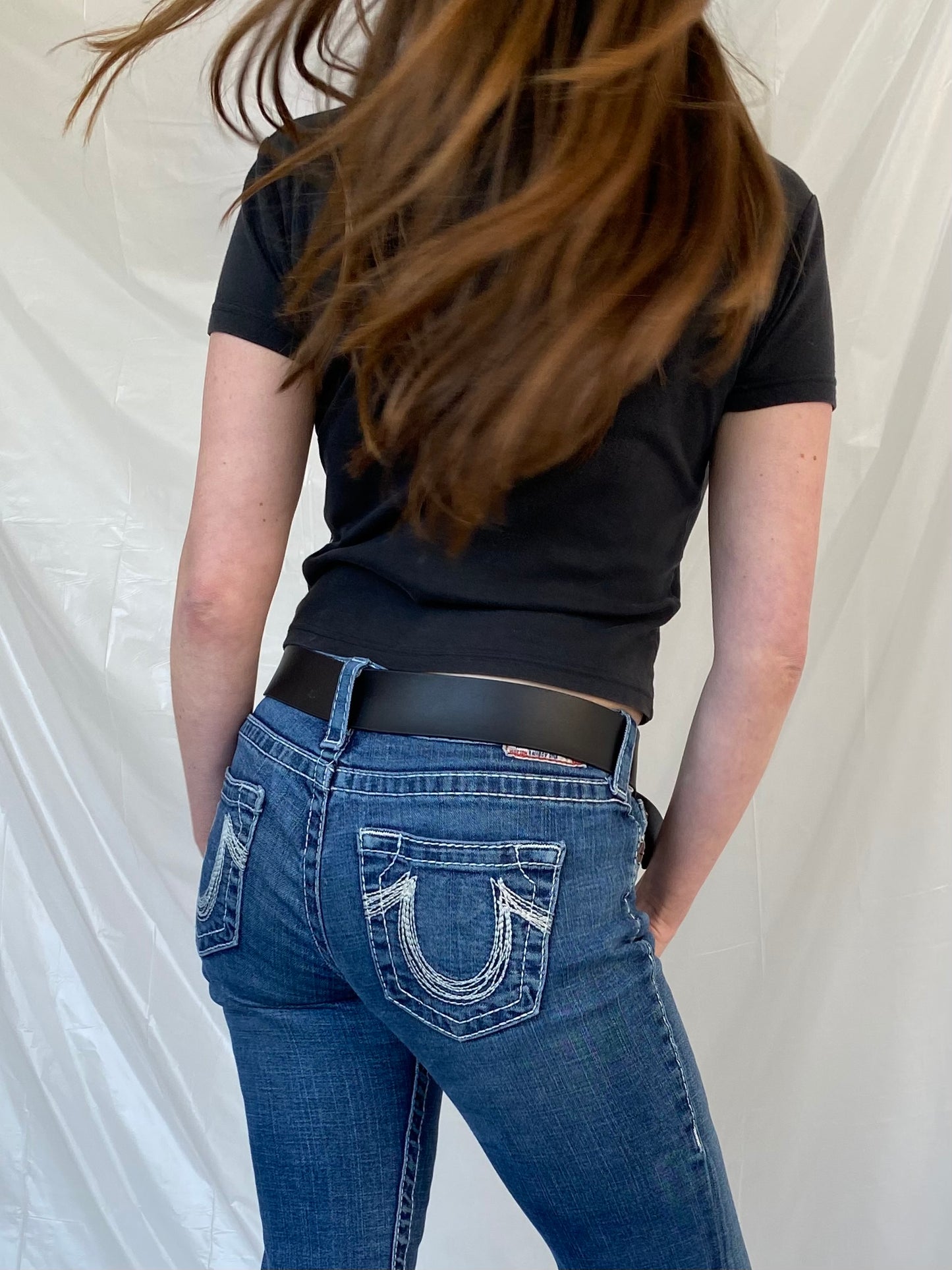 True religion low waist slim jeans