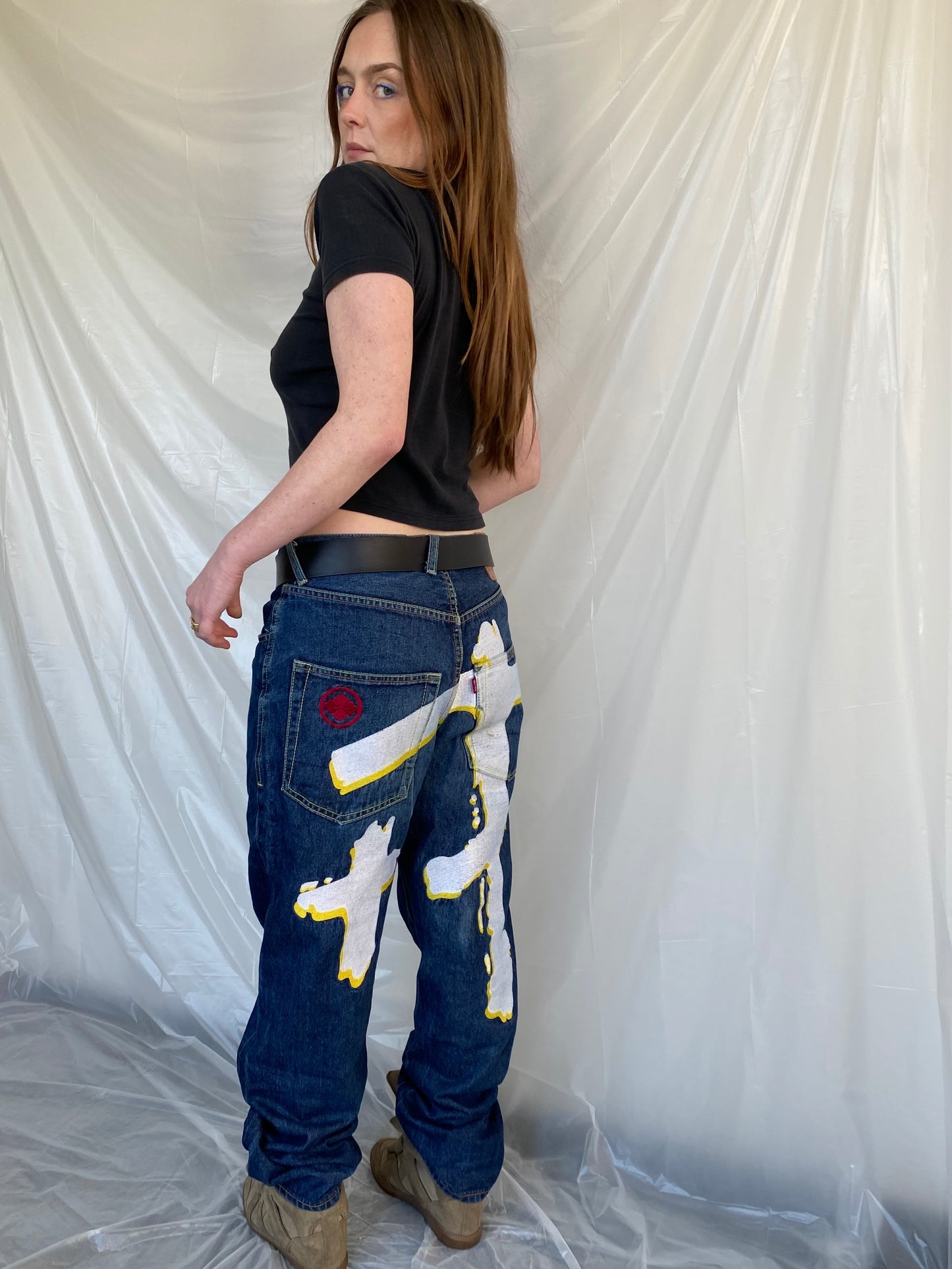 Rare Evisu Chinese new-year baggy jeans