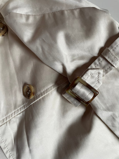 Satin peacoat