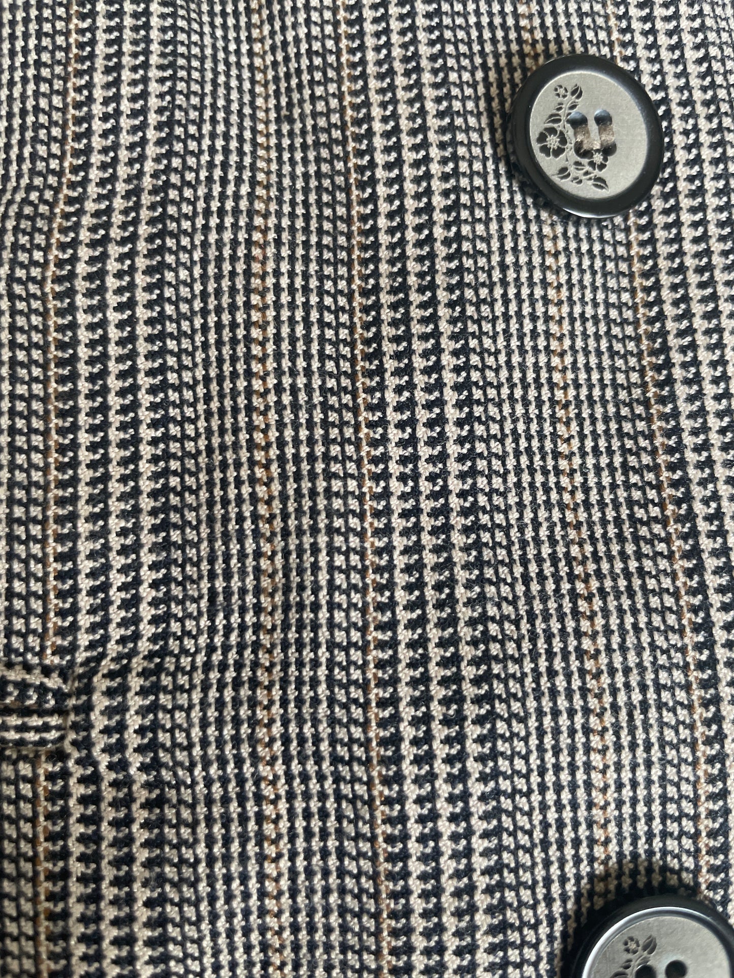 Doublebreasted Glen plaid gilet