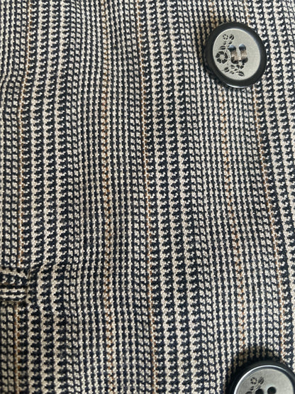 Doublebreasted Glen plaid gilet