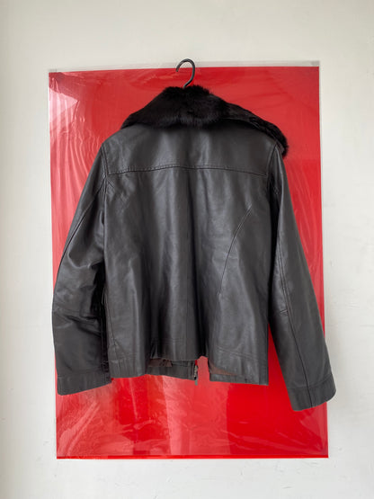 Arma leather brown pilot jacket