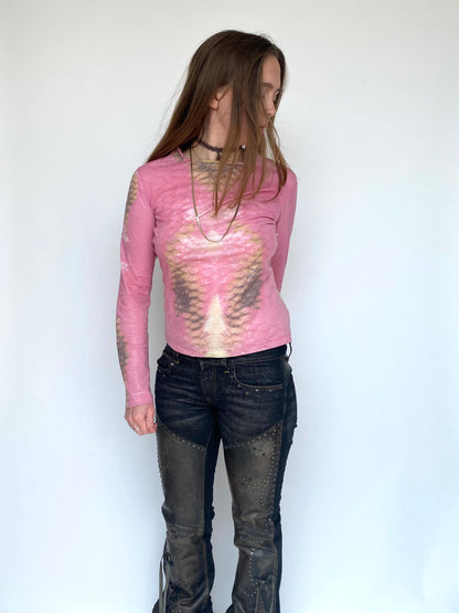 Just Cavalli snake skin longsleeve shirt