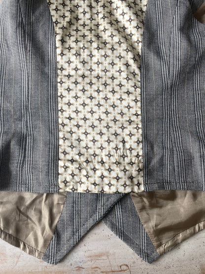 Doublebreasted Glen plaid gilet