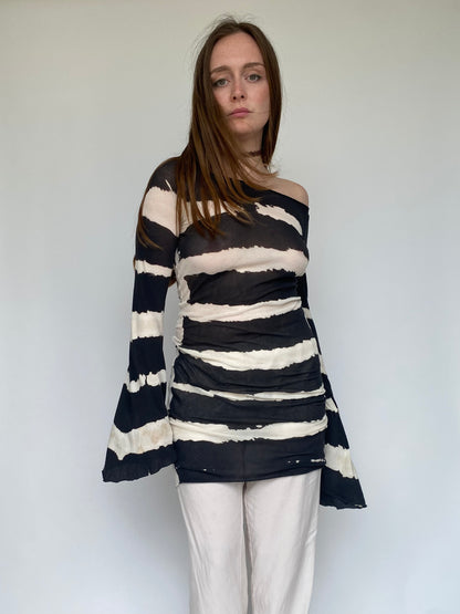 If six was nine stripe dress
