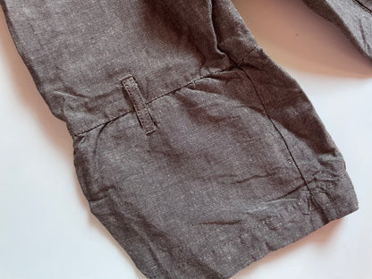 Linen peacoat
