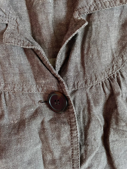 Linen peacoat
