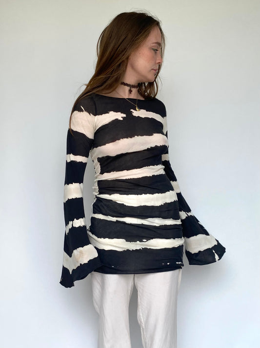 If six was nine stripe dress