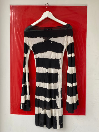 If six was nine stripe dress