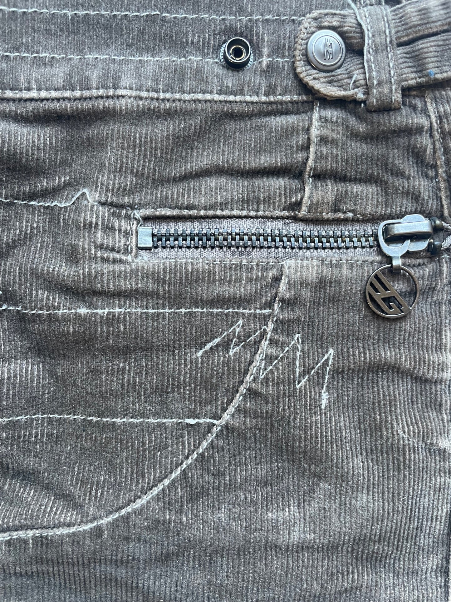 Golddigga corduroy mini skirt