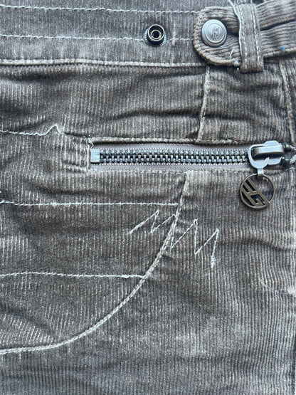 Golddigga corduroy mini skirt