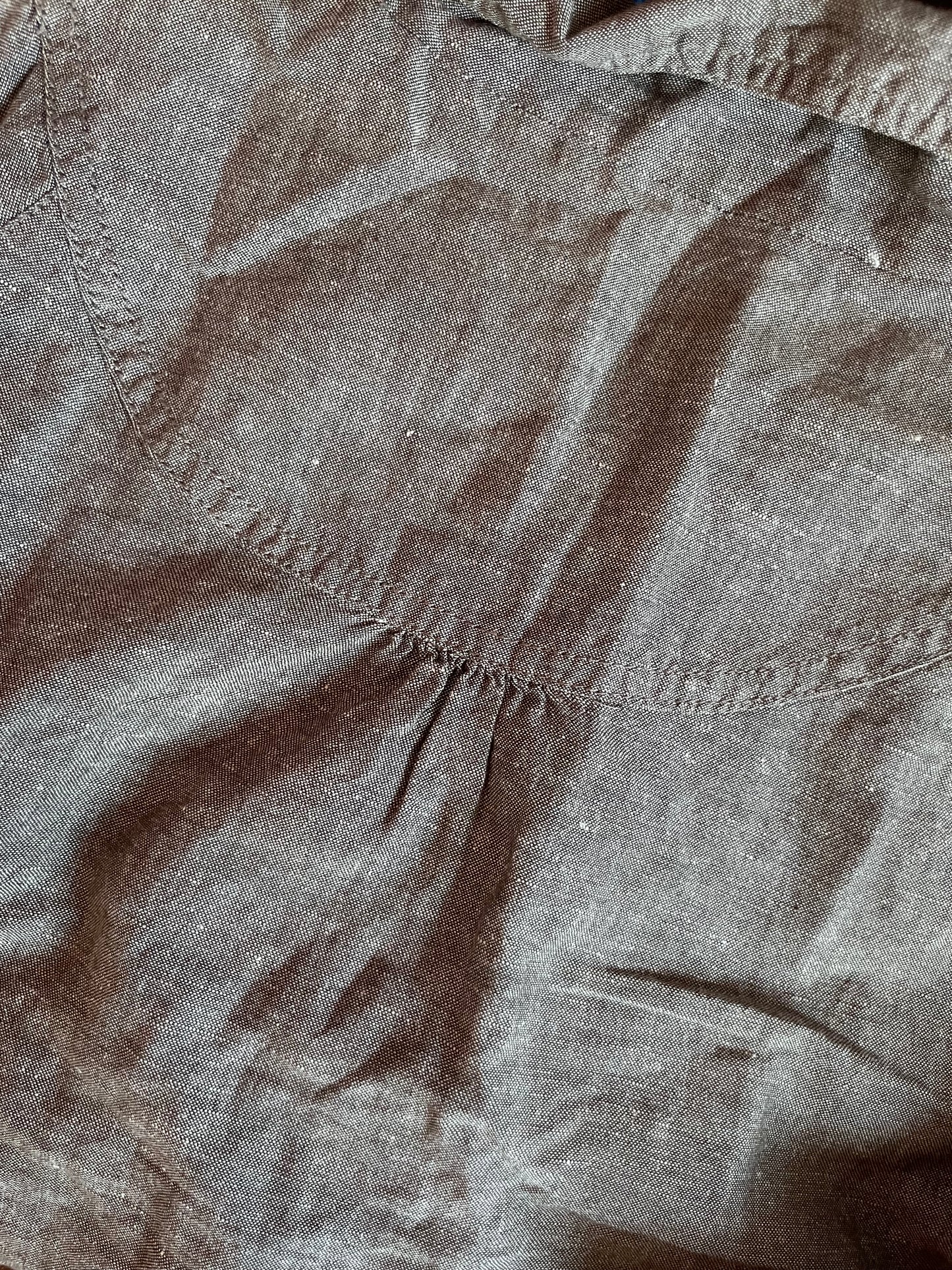 Linen peacoat