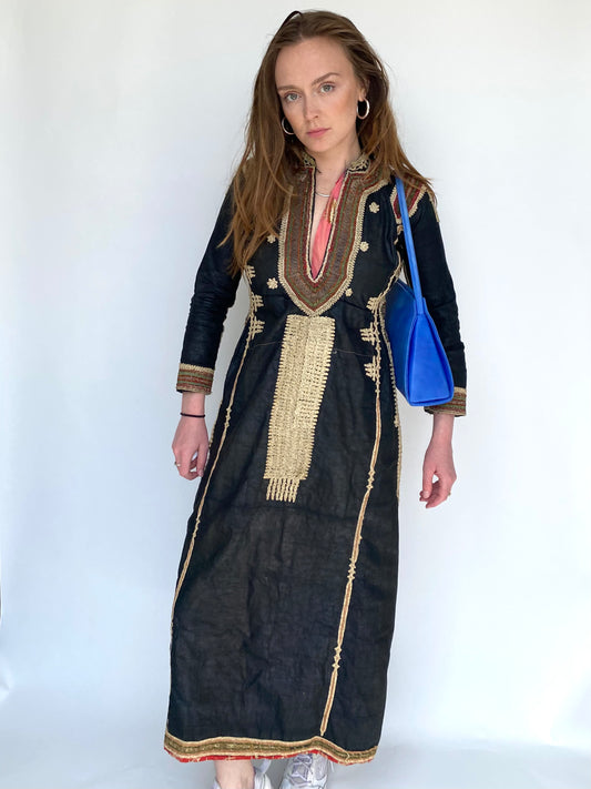 Vintage traditional embroidered dress