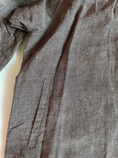 Linen peacoat