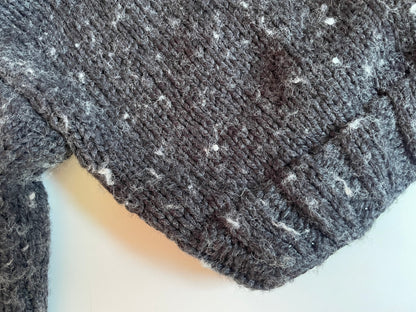 Cropped knitted sweater