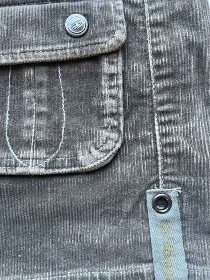 Golddigga corduroy mini skirt